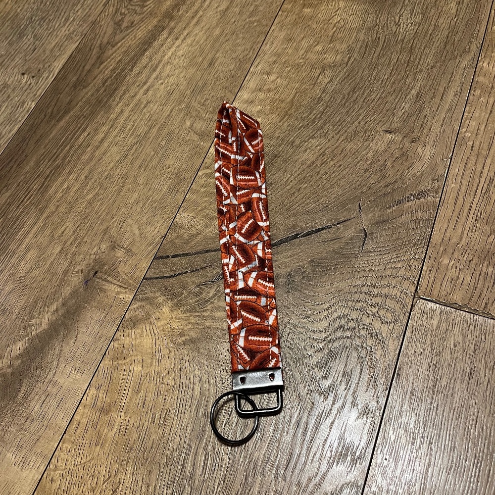 Football Keychain Wristlet